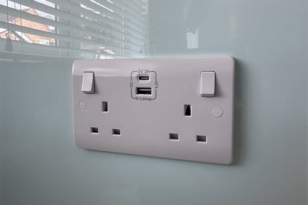 New outlet installed