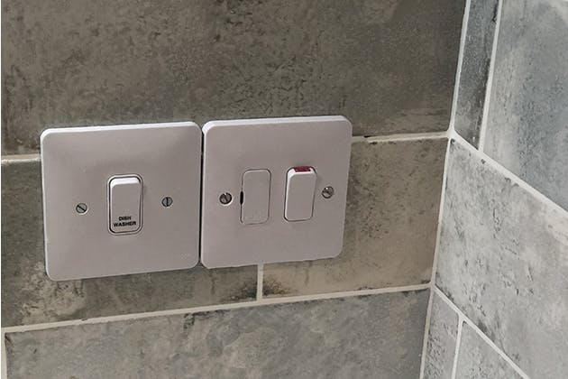 Electrical work for bathroom renovation