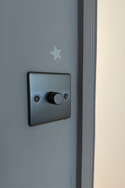 New dimmer light switch installed